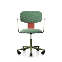 Arbeitsstuhl HAG Tion 2160 mit Fixarmlehnen, Grün/Grün, Neu, Ergonomischer Stuhl - ideal für flexibles Arbeiten