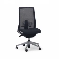 Bürostuhl Haworth Very Comforto 6260 ohne Armlehnen, Schwarz/Silbergrau, Neu, Ergonomischer Stuhl - ideal für flexibles Arbeiten