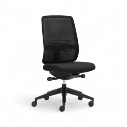 Bürostuhl Haworth Lively Comforto ohne Armlehnen, Schwarz/Schwarz, Neu, Ergonomischer Stuhl - ideal für flexibles Arbeiten