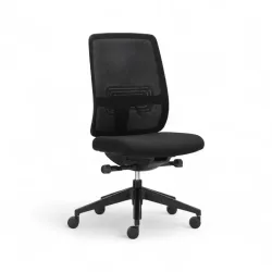 Bürostuhl Haworth Lively Comforto ohne Armlehnen, Schwarz/Schwarz, Neu, Ergonomischer Stuhl - ideal für flexibles Arbeiten