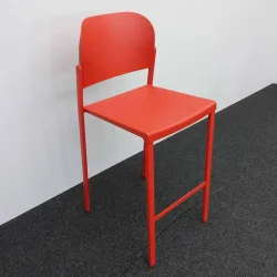 Hochstühle IBEBI Bio, Rot ohne Armlehnen, Neu, Tresenhocker - Praktisch & Komfortabel