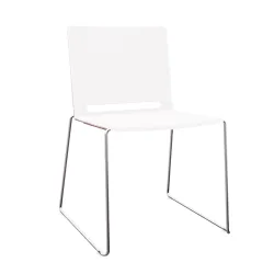 Kufenstühle IBEBI Multi Weiss ohne Armlehnen, Neu - Komfortables Sitzen