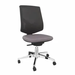 Bürodrehstuhl LAS PRIMA ohne Armlehnen, Grau, Neu, Ergonomischer Stuhl - ideal für flexibles Arbeiten
