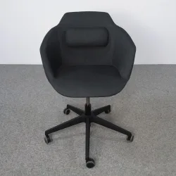 Konferenzstühle Mdd Ultra mit Fixarmlehnen, Anthrazit, Neu - Ergonomisch & Höhenverstellbar