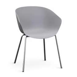 Besucherstuhl Milani Stay Dunkelgrau, Neu - Perfekt für komfortables Sitzen