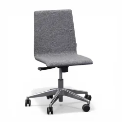 Bürodrehstuhl Narbutas Moon ohne Armlehnen, Grau, Neu, Ergonomischer Stuhl - ideal für flexibles Arbeiten