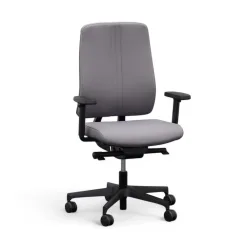 Bürodrehstuhl Milani Tam mit 1D Armlehnen, Grau, Neu, Ergonomischer Stuhl - ideal für flexibles Arbeiten