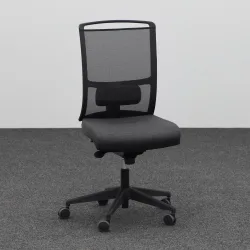 Bürodrehstuhl Narbutas Diva ohne Armlehnen, Anthrazit, Neu, Ergonomischer Stuhl - ideal für flexibles Arbeiten