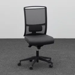 Bürodrehstuhl Narbutas Diva ohne Armlehnen, Anthrazit, Neu, Ergonomischer Stuhl - ideal für flexibles Arbeiten