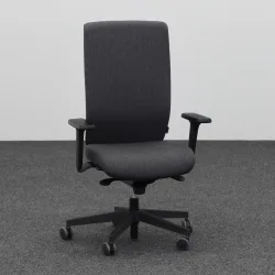 Bürodrehstuhl Narbutas Aura mit 1D Armlehnen, Anthrazit, Neu, Ergonomischer Stuhl - ideal für flexibles Arbeiten