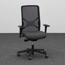 Bürodrehstuhl Narbutas Wind mit 2D Armlehnen, Anthrazit, Neu, Ergonomischer Stuhl - ideal für flexibles Arbeiten