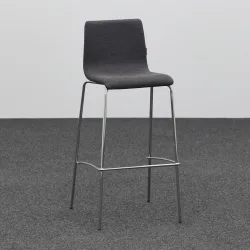 Barhocker Narbutas Moon, Anthrazit ohne Armlehnen, Neu, Tresenhocker - Praktisch & Komfortabel