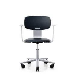 Arbeitsstuhl HAG Tion 2100 mit Fixarmlehnen, Dunkelblau, Neu, Ergonomischer Stuhl - ideal für flexibles Arbeiten