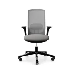 Bürodrehstuhl HAG Futu Mesh 1100-S mit 2D Armlehnen, Grau, Neu, Ergonomischer Stuhl - ideal für flexibles Arbeiten