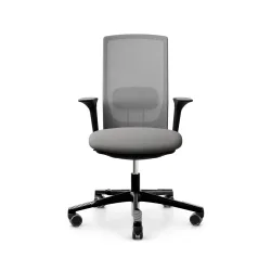 Bürodrehstuhl HAG Futu Mesh 1100-S mit 2D Armlehnen, Grau, Neu, Ergonomischer Stuhl - ideal für flexibles Arbeiten