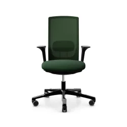 Bürodrehstuhl HAG Futu Mesh 1100-S mit 2D Armlehnen, Grün, Neu, Ergonomischer Stuhl - ideal für flexibles Arbeiten