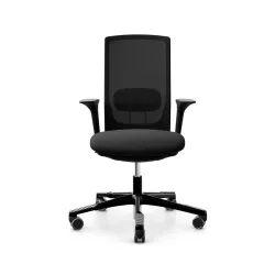 Bürodrehstuhl HAG Futu Mesh 1100-S mit 2D Armlehnen, Schwarz, Neu, Ergonomischer Stuhl - ideal für flexibles Arbeiten