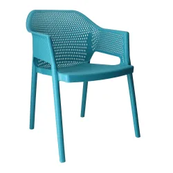 Outdoorstühle Gaber Minush Blau mit Fixarmlehnen, Neu - Perfekt für komfortables Sitzen