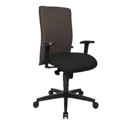 Bürostuhl Topstar Commander mit 1D Armlehnen, Braun, Neu, Ergonomischer Stuhl - ideal für flexibles Arbeiten