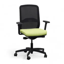 Bürostuhl Milani Bali Mesh mit 2D Armlehnen, Grün, Neu, Ergonomischer Stuhl - ideal für flexibles Arbeiten
