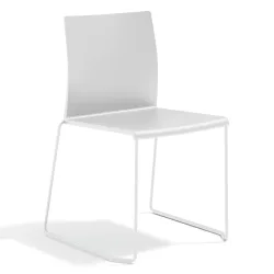 Kufenstühle Gaber Artesia S Weiss ohne Armlehnen, Neu - Komfortables Sitzen