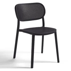 Bistro Stapelstühle Gaber Nuta Schwarz ohne Armlehnen, Neu - Perfekt für komfortables Sitzen
