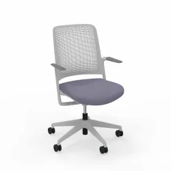 Bürodrehstuhl Nowy Styl WithME Chair mit Fixarmlehnen, Grau, Neu, Ergonomischer Stuhl - ideal für flexibles Arbeiten