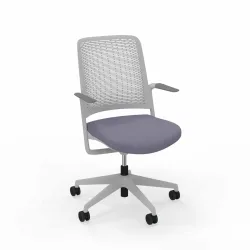 Bürodrehstuhl Nowy Styl WithME Chair mit Fixarmlehnen, Grau, Neu, Ergonomischer Stuhl - ideal für flexibles Arbeiten