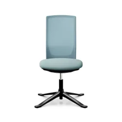 Konferenzstuhl HAG Futu Mesh Communication 1102-S ohne Armlehnen, Blau, Neu - Ergonomisch & Höhenverstellbar