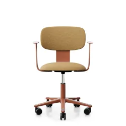 Bürodrehstuhl HAG Tion 2160 mit Fixarmlehnen, Gelb, Neu, Ergonomischer Stuhl - ideal für flexibles Arbeiten