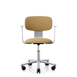 Bürodrehstuhl HAG Tion 2160 mit Fixarmlehnen, Gelb, Neu, Ergonomischer Stuhl - ideal für flexibles Arbeiten