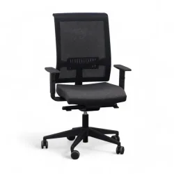 Bürodrehstuhl Narbutas EVA.II mit 1D Armlehnen, Anthrazit, Neu, Ergonomischer Stuhl - ideal für flexibles Arbeiten