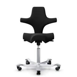 Ergonomischer Bürostuhl HAG Capisco 8106  ohne Armlehnen, Schwarz/Silbergrau, Neu, Ergonomischer Stuhl - ideal für flexibles Arbeiten