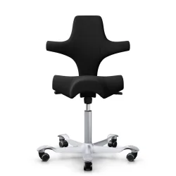 Ergonomischer Bürostuhl HAG Capisco 8106  ohne Armlehnen, Schwarz/Silbergrau, Neu, Ergonomischer Stuhl - ideal für flexibles Arbeiten