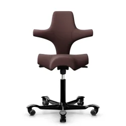 Sattelstuhl HAG Capisco 8106 ohne Armlehnen, Braun/Schwarz, Neu, Ergonomischer Stuhl - ideal für flexibles Arbeiten