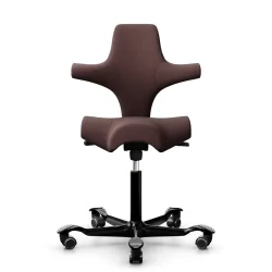 Sattelstuhl HAG Capisco 8106 ohne Armlehnen, Braun/Schwarz, Neu, Ergonomischer Stuhl - ideal für flexibles Arbeiten