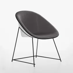 Konferenzstühle Plank Cup Anthrazit/Weiss ohne Armlehnen, Neu - Komfortables Sitzen