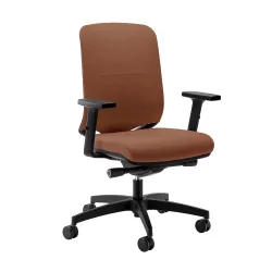Bürostuhl Milani Bali mit 2D Armlehnen, Braun/Schwarz, Neu, Ergonomischer Stuhl - ideal für flexibles Arbeiten