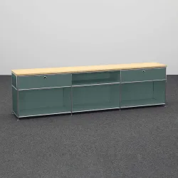 System4, Sideboard System4 228.0 x 40.0 cm, Grün, Neu, Sideboard - Ideal für stilvolle Akzente
