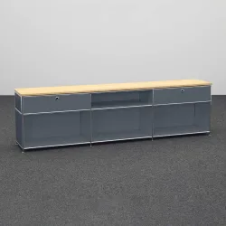 System4, Sideboard System4 228.0 x 40.0 cm, Anthrazit, Neu, Sideboard - Ideal für stilvolle Akzente