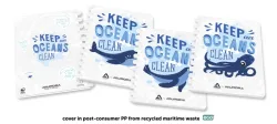 ADOC Ringbuch A4 6011.2 weiss-blau, liniert 144 Seiten