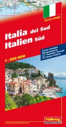 HALLWAG Strassenkarte 382830921 Italien S&uuml;d 1:650'000