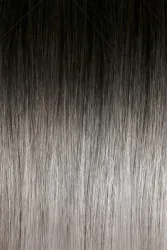 Seiseta Classic Keratin Fusion Glatt Ombr&eacute; 1B Ombre Schwarz-Silber 40/45 cm