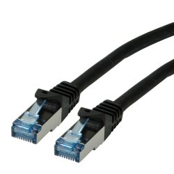 ROLINE Patchkabel, CAT.6a S/FTP 21.15.2850 Black, halogenfrei, CL 0.5m