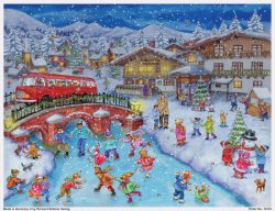 SELLMER Adventskalender 700 70151 Spiel und Spa&szlig; im Schnee