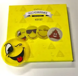 ROOST Taschenw&auml;rmer 4-Set 512609.8 Smiley, ass. 9cm