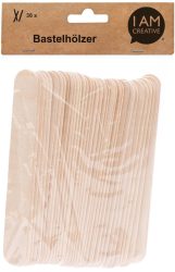 I AM CREATIVE Bastelh&ouml;lzer MAA1302.02 natur, 15x2cm 36 St&uuml;ck