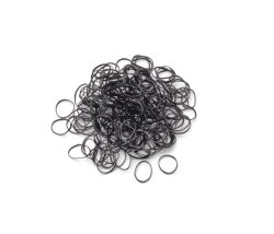 Trisa Mini Rasta-Haargummis schwarz 10 mm 250 Stk.