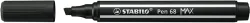 STABILO Fasermaler Pen 68 MAX 2+5mm 768/46 schwarz