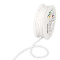 Halbach Elastickordel, weiss 3 mm, Rolle 30 m, 76 PA, 24 % EL